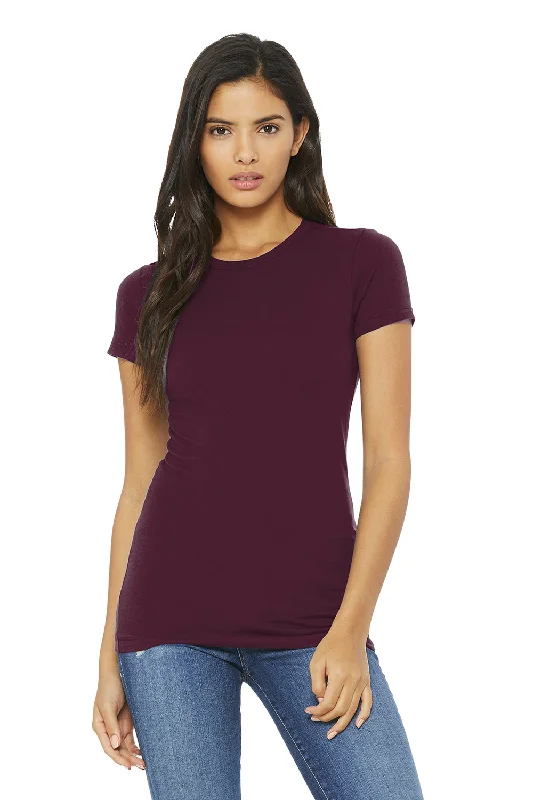 bold red t-shirts vibrant -Bella + Canvas Womens The Favorite Short Sleeve Crewneck T-Shirt - Maroon