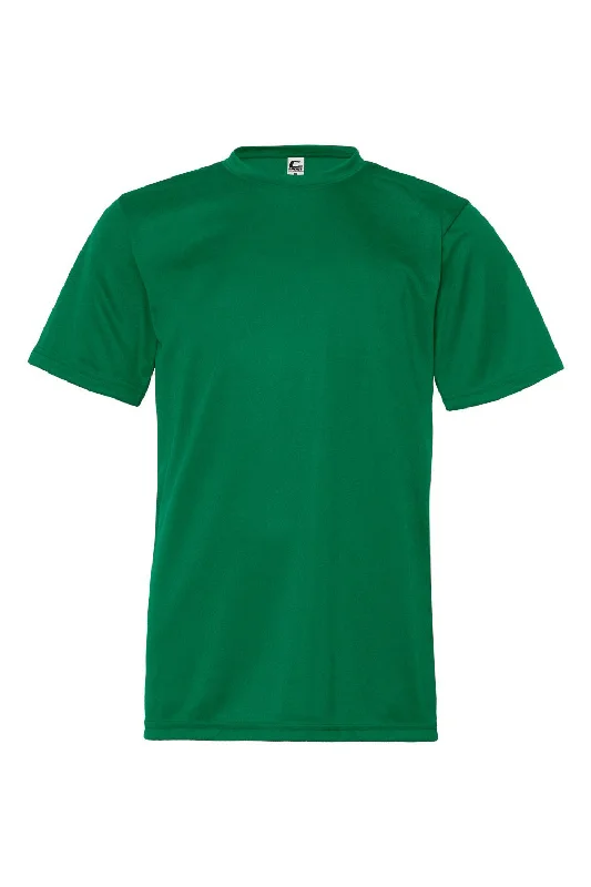 heather grey t-shirts versatile -C2 Sport Youth Performance Moisture Wicking Short Sleeve Crewneck T-Shirt - Kelly Green