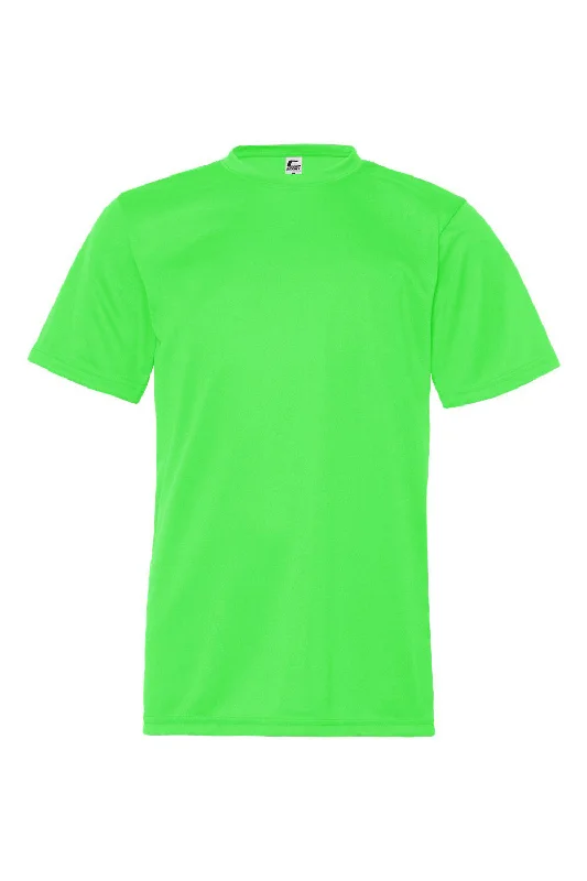 soft beige t-shirts chic -C2 Sport Youth Performance Moisture Wicking Short Sleeve Crewneck T-Shirt - Lime Green