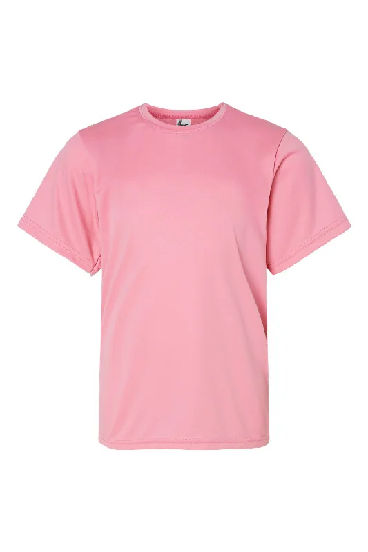 tie-dye red t-shirts artsy -C2 Sport Youth Performance Moisture Wicking Short Sleeve Crewneck T-Shirt - Pink