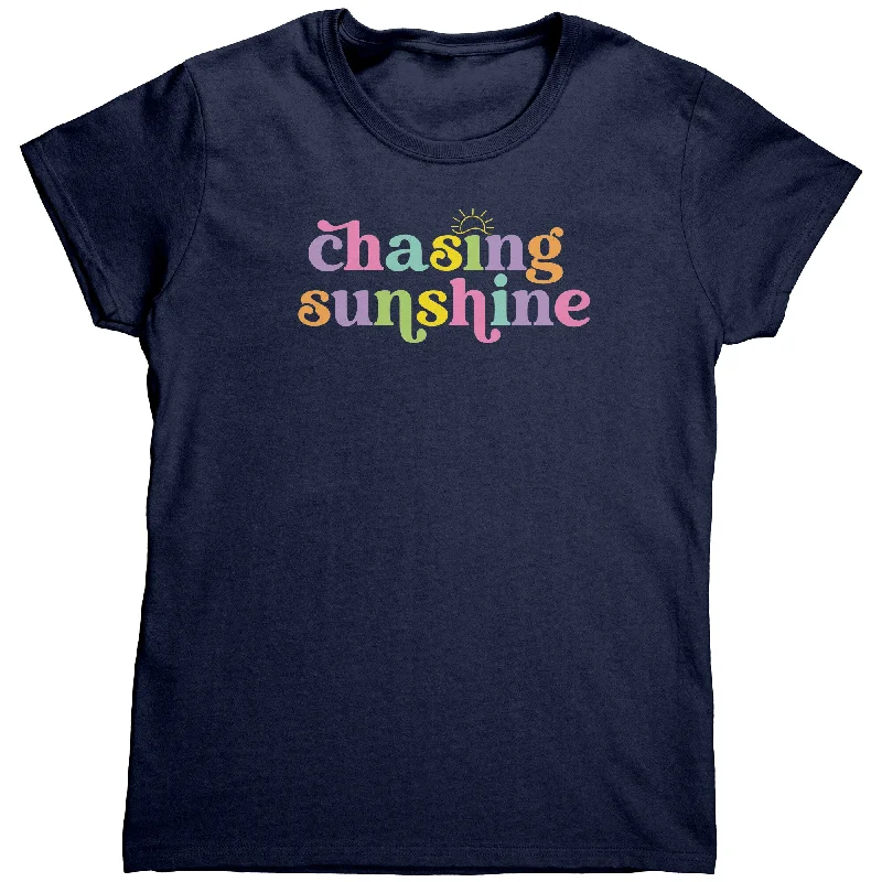 eco cotton t-shirts comfy -Chasing Sunshine Women's T-Shirt