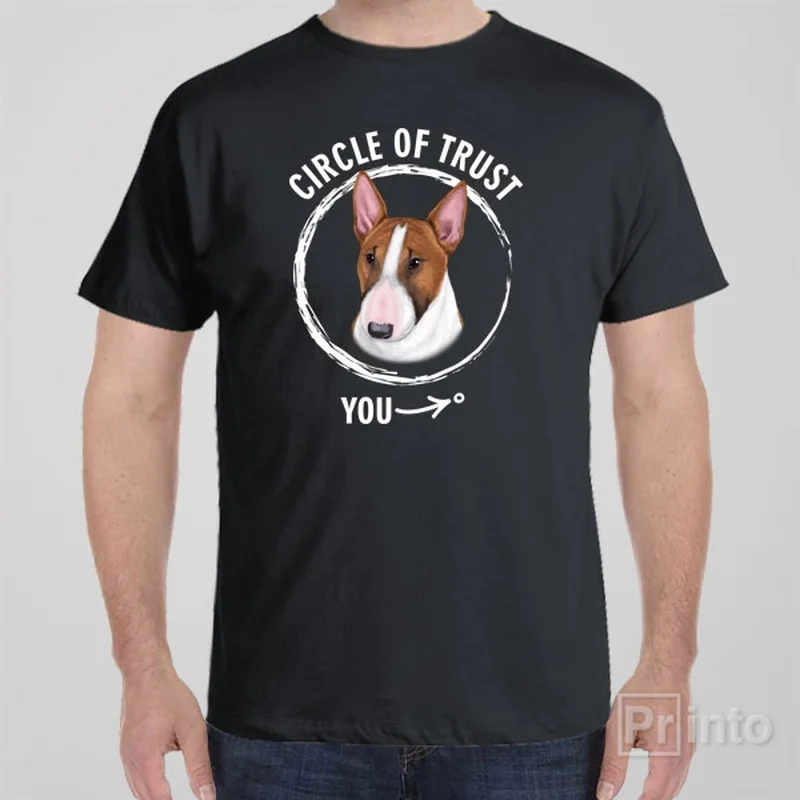 heather grey t-shirts casual -Circle of trust (Bull terrier) - T-shirt