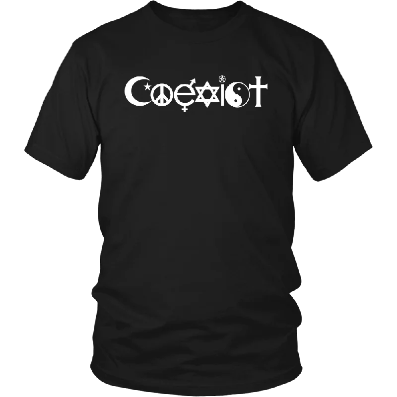 charcoal long sleeve t-shirts cozy -COEXIST Unisex T-Shirt