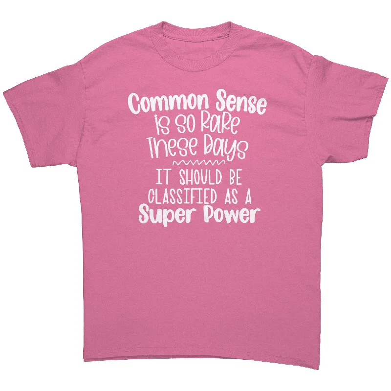 striped coral t-shirts preppy -Common Sense is So Rare Unisex T-Shirt