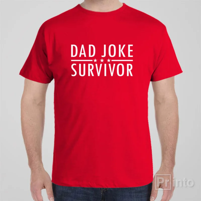 retro music t-shirts rock -Dad joke survivor - T-shirt