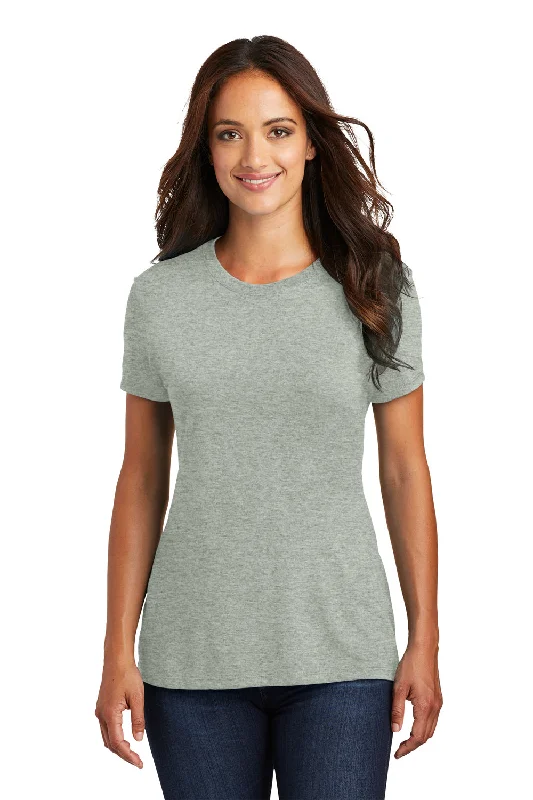 navy graphic t-shirts sleek -District Womens Perfect Tri Short Sleeve Crewneck T-Shirt - Heather Grey