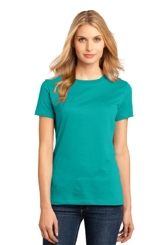 lilac polo t-shirts chic -District Womens Perfect Weight Short Sleeve Crewneck T-Shirt - Jade Green