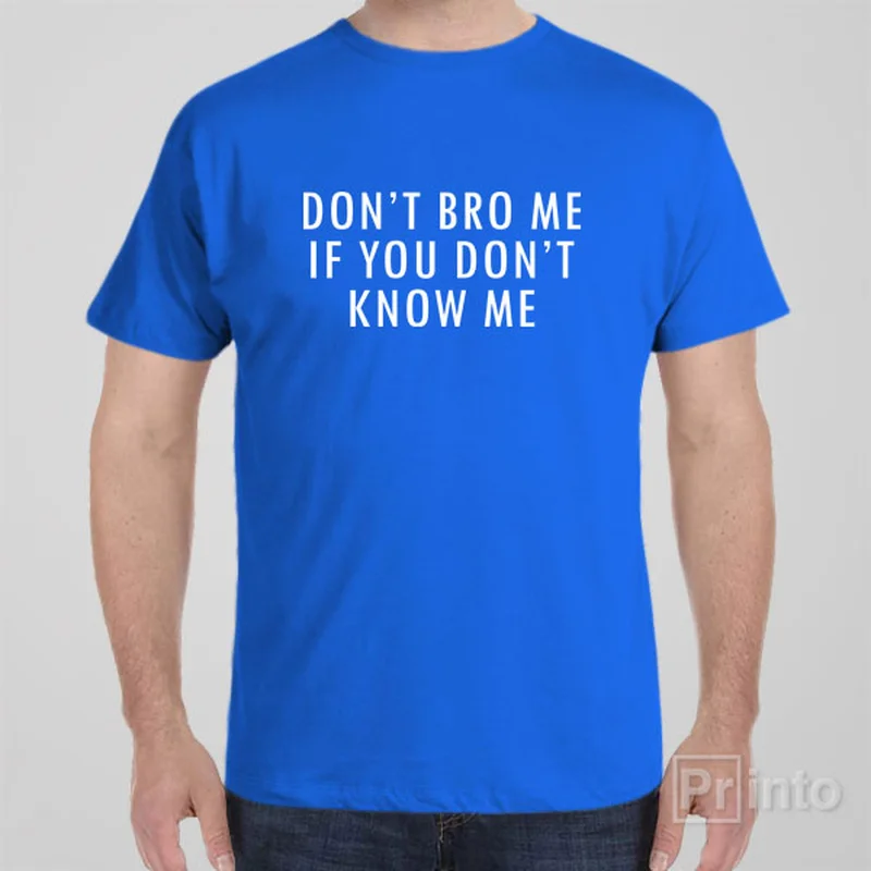 aqua long sleeve t-shirts summer -Don't Bro Me - T-shirt