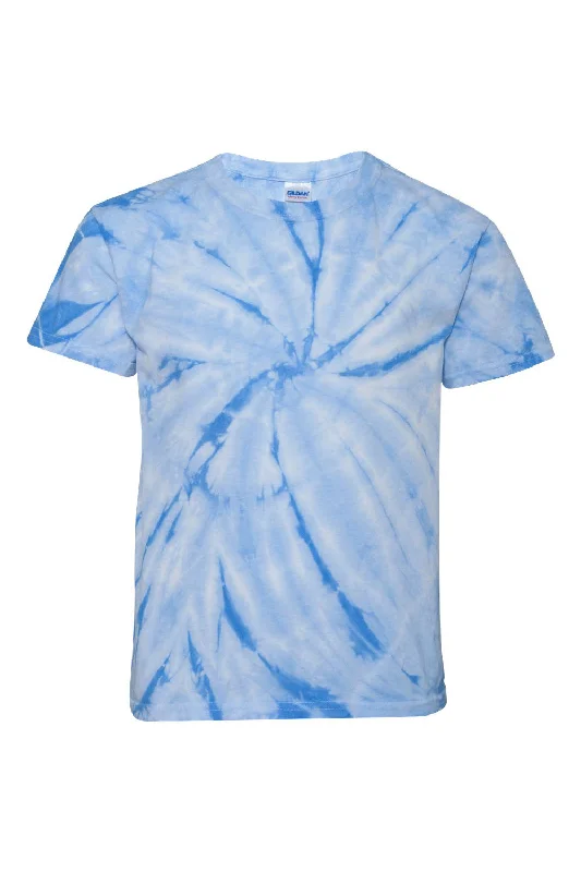 camo polo t-shirts rugged -Dyenomite Youth Cyclone Pinwheel Tie Dyed Short Sleeve Crewneck T-Shirt - Columbia