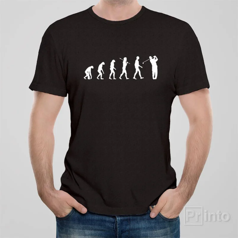 retro surf t-shirts beach -Evolution of Golfer T-shirt