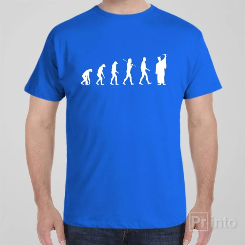 custom quote t-shirts personal -Evolution of graduation - T-shirt