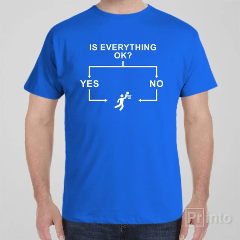 custom art t-shirts creative -Flowchart (Basketball) - T-shirt