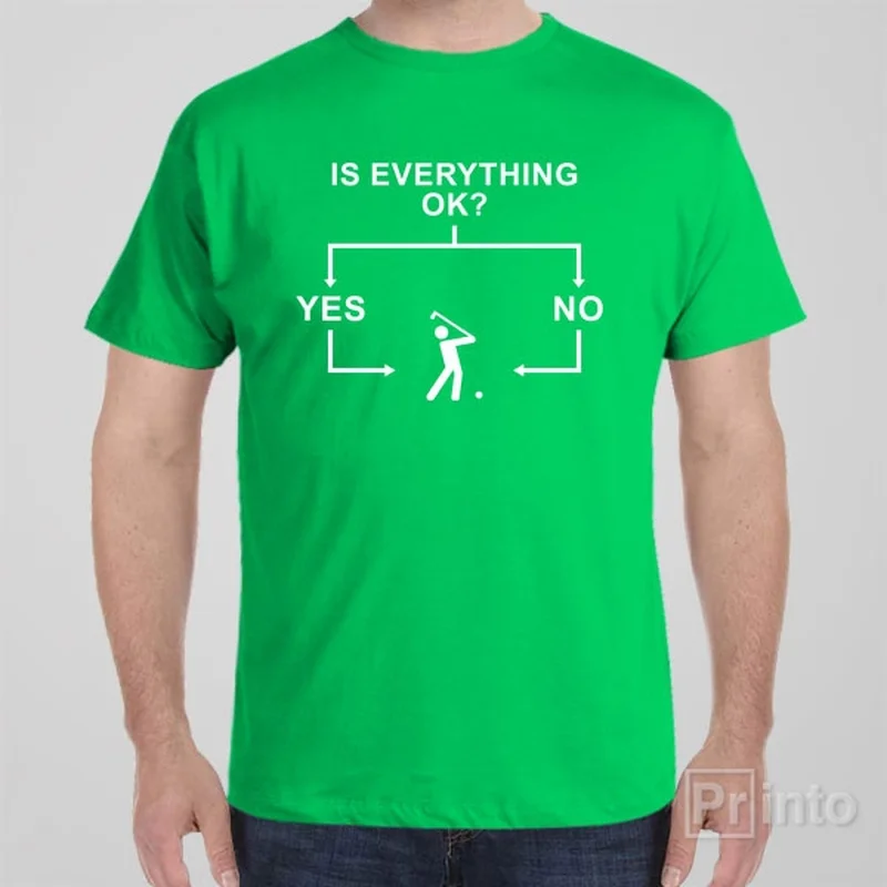 quirky animal t-shirts fun -Flowchart (Golf) - T-shirt