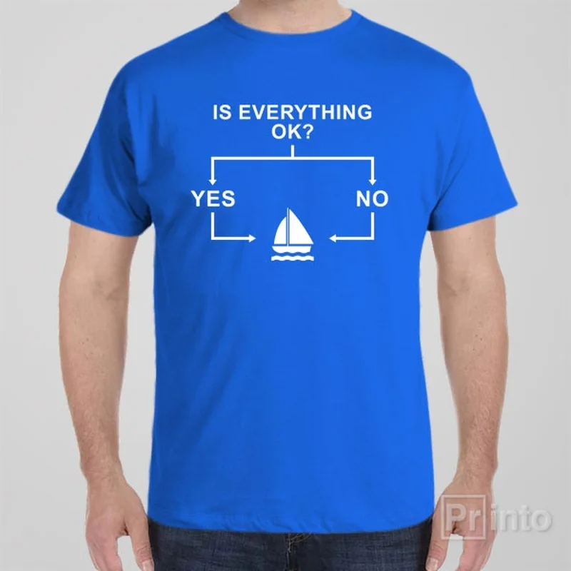 olive oversized t-shirts comfy -Flowchart (Sailing) - T-shirt