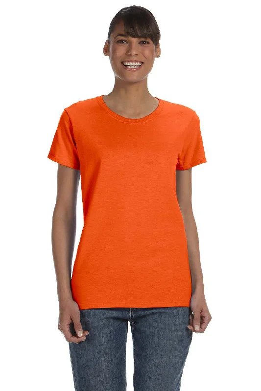 retro surf t-shirts beach -Gildan Womens Short Sleeve Crewneck T-Shirt - Orange