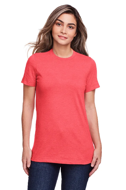 burnt orange t-shirts bold -Gildan Womens Softstyle CVC Short Sleeve Crewneck T-Shirt - Red Mist