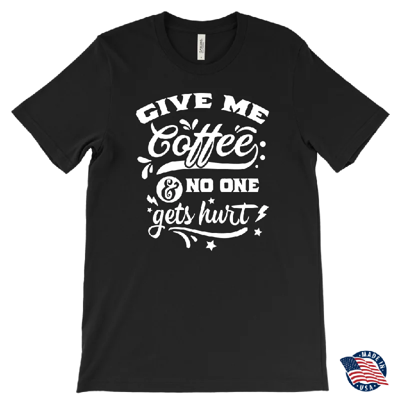 bold red t-shirts vibrant -Give me Coffee and No One Gets Hurt Men's T-Shirt