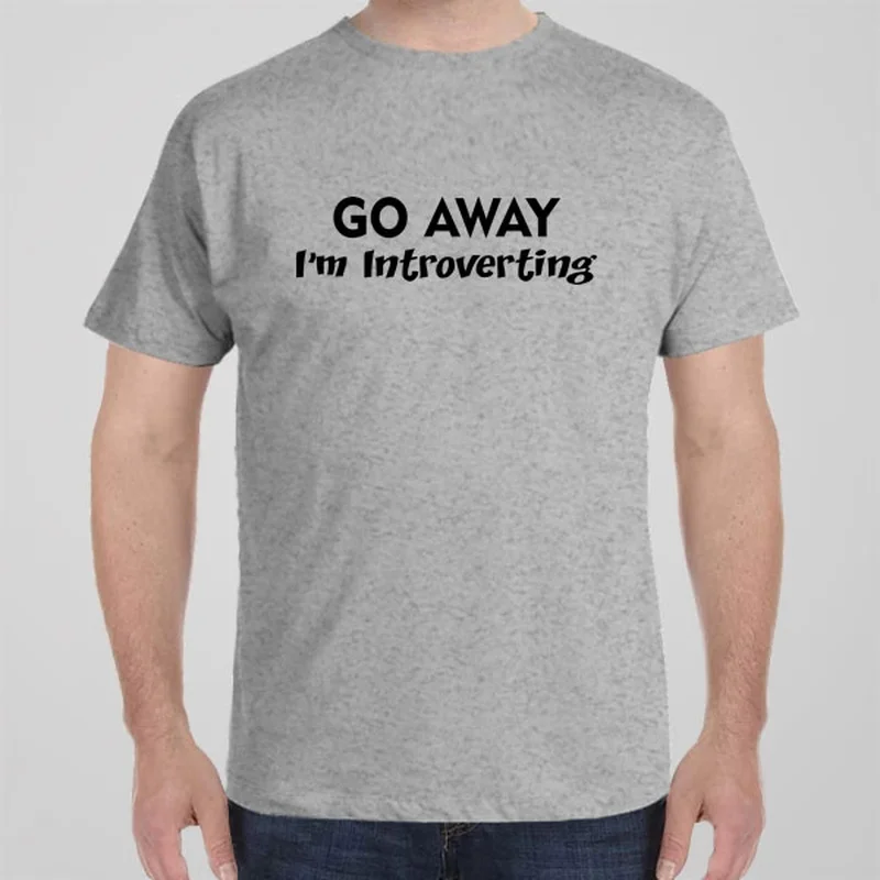 retro sports t-shirts unisex -Go Away! I'm introverting - T-shirt