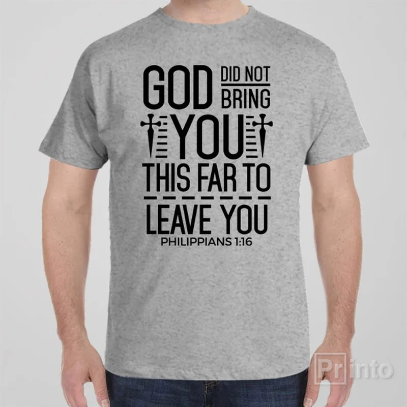 vintage car t-shirts retro -God didn't bring you this far to leave you - T-shirt