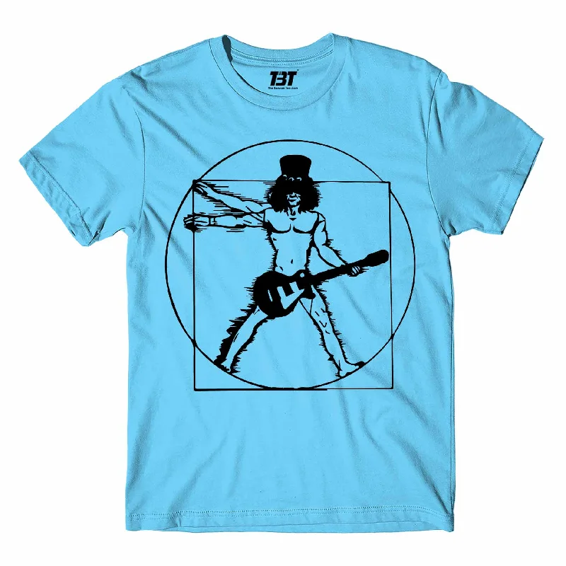 lilac slim fit t-shirts chic -Guns N' Roses T shirt - The Vitruvian Guitar Man - Slash