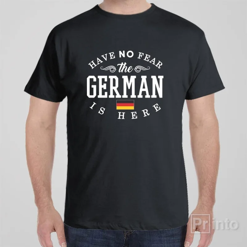 camo crew neck t-shirts rugged -Have no fear, The German is here - T-shirt