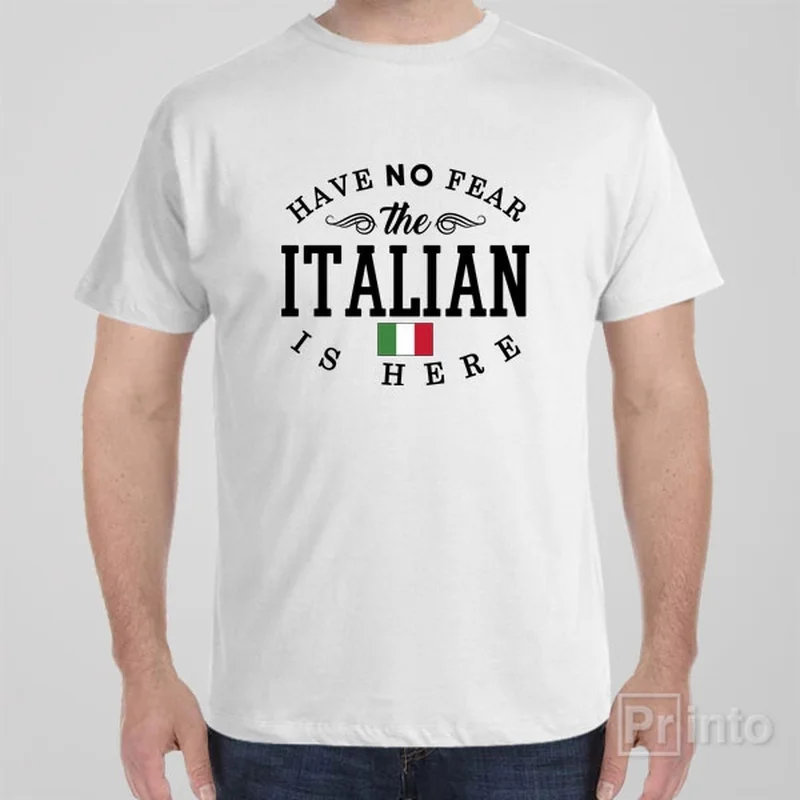 bold purple t-shirts modern -Have no fear, The Italian is here - T-shirt