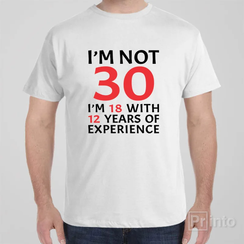 pastel pink t-shirts trendy -I am not 30 - T-shirt