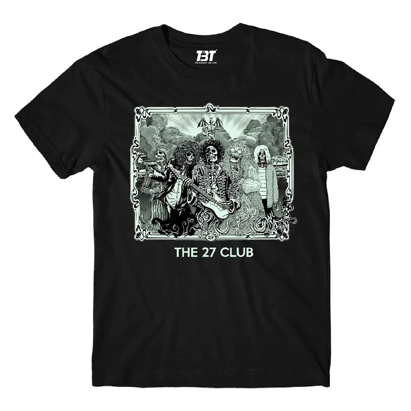 neon purple t-shirts standout -Jimi Hendrix T shirt - The 27 Club