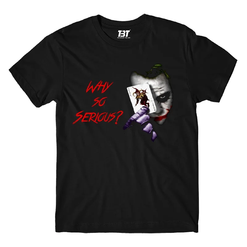 charcoal long sleeve t-shirts cozy -Supervillain T shirt - Joker - Why So Serious?