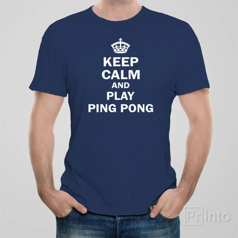 camo long sleeve t-shirts rugged -Keep calm and play ping pong - T-shirt