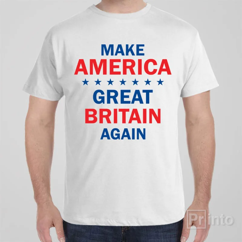 quirky animal t-shirts fun -Make America Great Britain Again - T-shirt