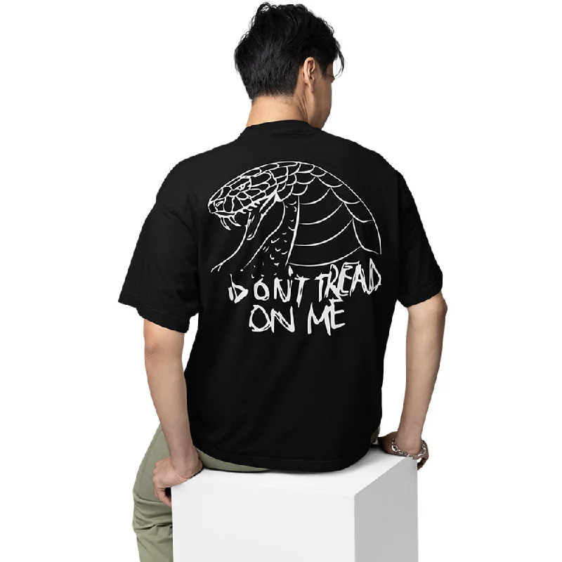 striped teal t-shirts preppy -Metallica Oversized T shirt - Don't Tread On Me Art