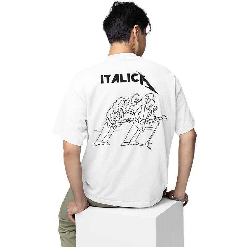 eco cotton t-shirts comfy -Metallica Oversized T shirt - Italica