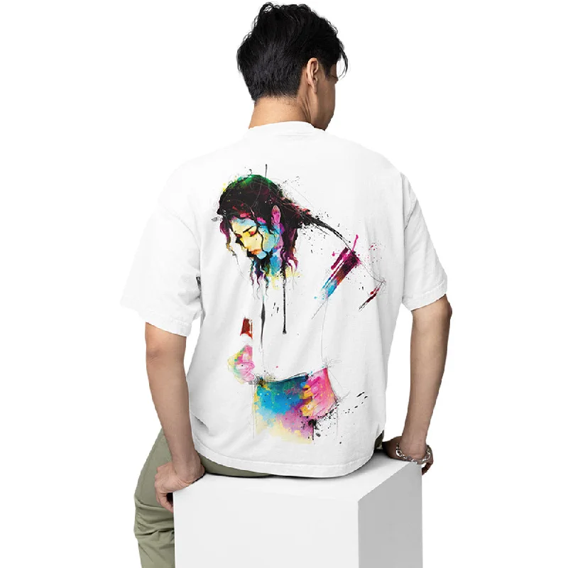 off-white t-shirts minimalist -Michael Jackson Oversized T shirt - Fan Art