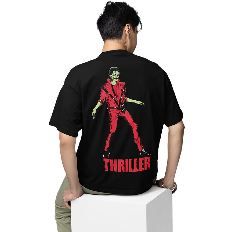 bold purple t-shirts rich -Michael Jackson Oversized T shirt - Thriller