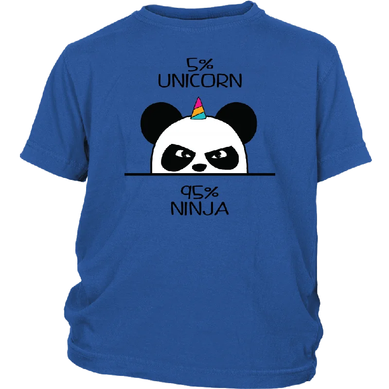 charcoal polo t-shirts polished -NINJA UNICORN PANDA Child/Youth T-Shirt