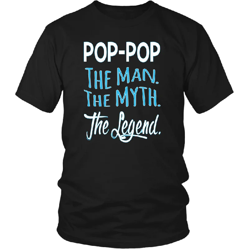 striped coral t-shirts casual -POP-POP The Man. The Myth. The Legend. Unisex T-Shirt