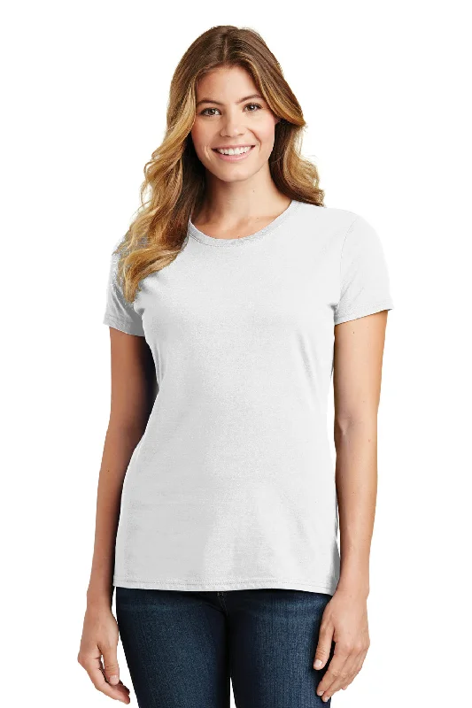 eco-friendly hemp t-shirts green -Port & Company Womens Fan Favorite Short Sleeve Crewneck T-Shirt - White