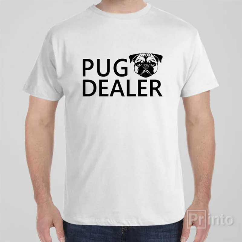 lilac polo t-shirts chic -Pug dealer - T-shirt