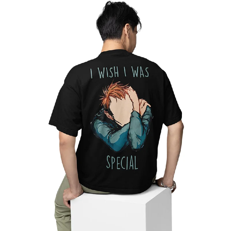 camo slim fit t-shirts tough -Radiohead Oversized T shirt - I Wish I Was Special