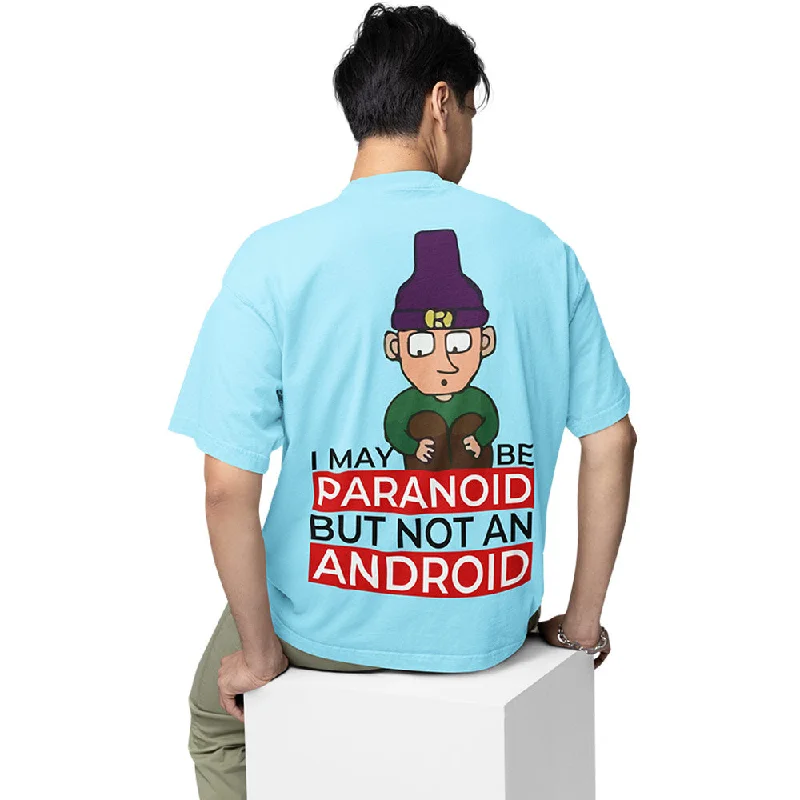 aqua graphic t-shirts bold -Radiohead Oversized T shirt - Paranoid Android