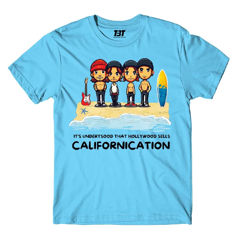 quirky animal t-shirts fun -Red Hot Chili Peppers T shirt - Hollywood Sells Californication