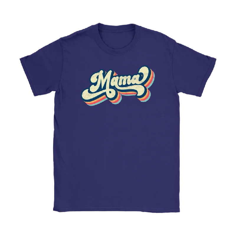 striped teal t-shirts preppy -Retro 70's MAMA Women's T-Shirt