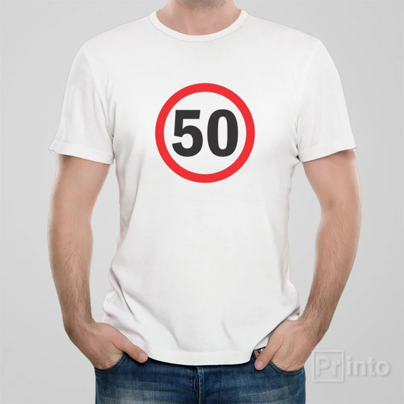 sage graphic t-shirts earthy -Road sign 50