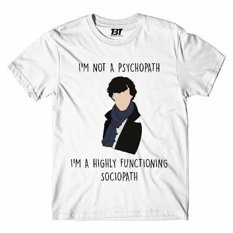 eco-friendly hemp t-shirts green -Sherlock T shirt - Highly Functioning Sociopath