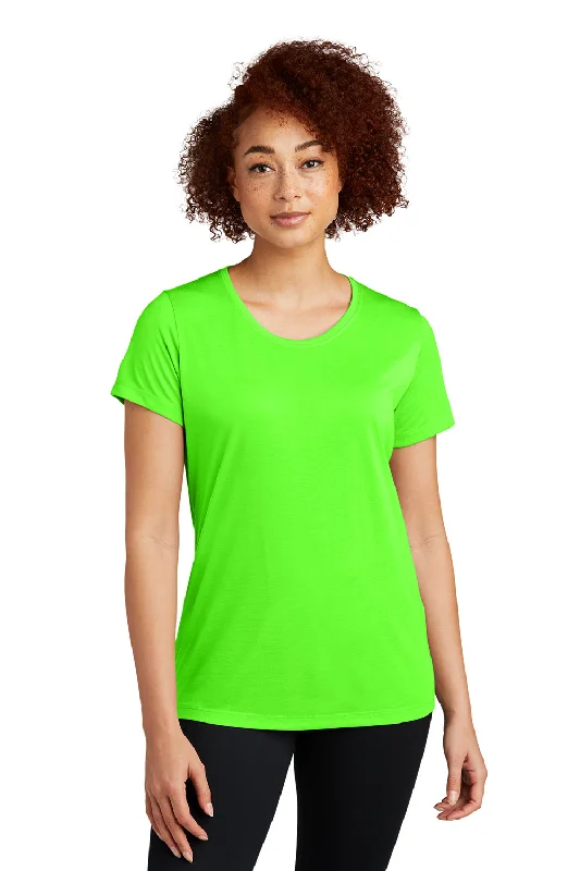 quirky food t-shirts cute -Sport-Tek Womens Competitor Moisture Wicking Short Sleeve Scoop Neck T-Shirt - Neon Green