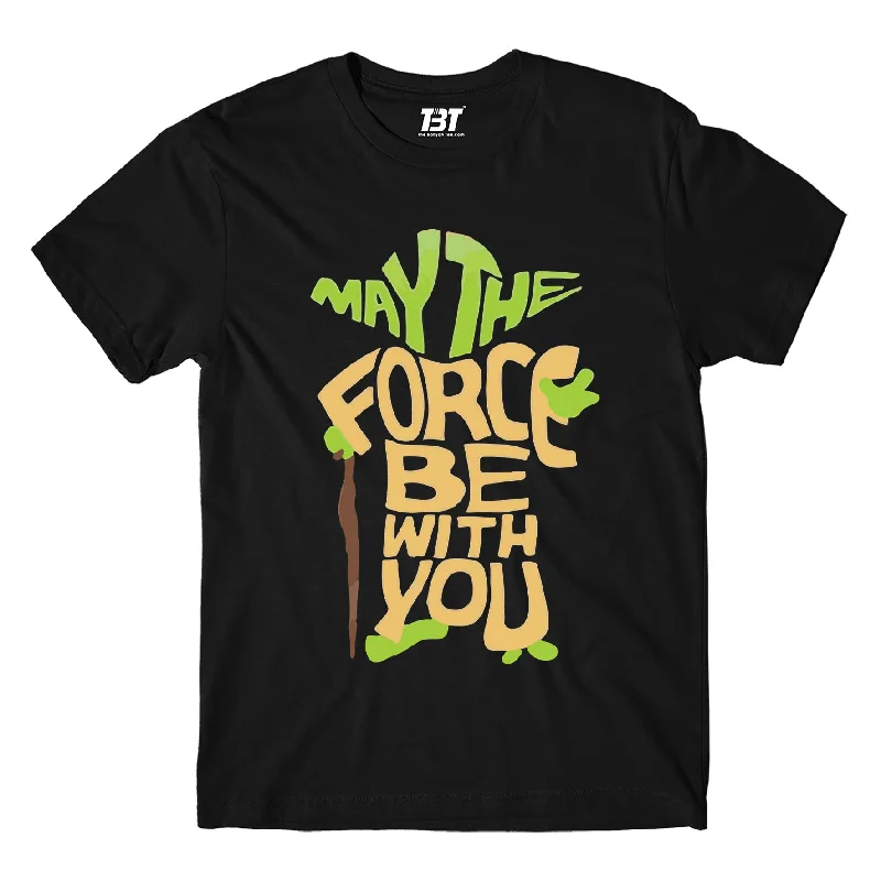 eco-friendly bamboo t-shirts green -Star Wars T shirt - May The Force Be With You