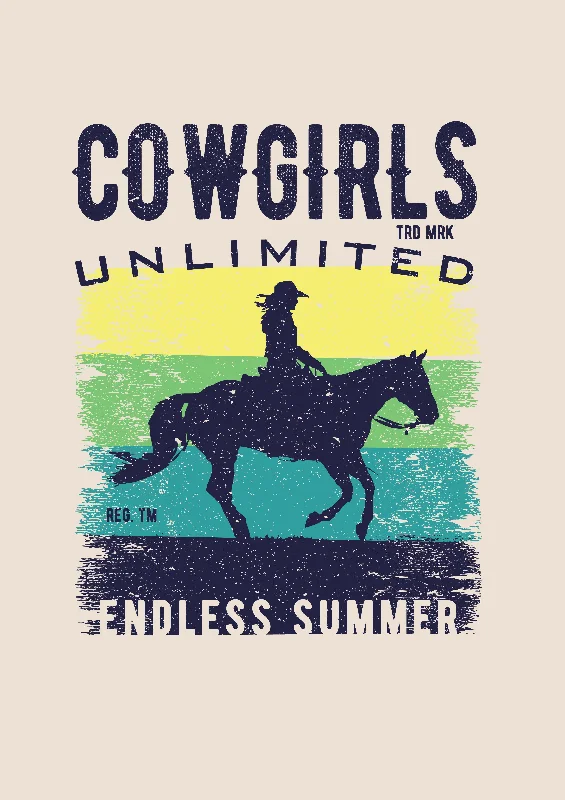 navy polo t-shirts polished -"Summer" Cowgirls Unlimited