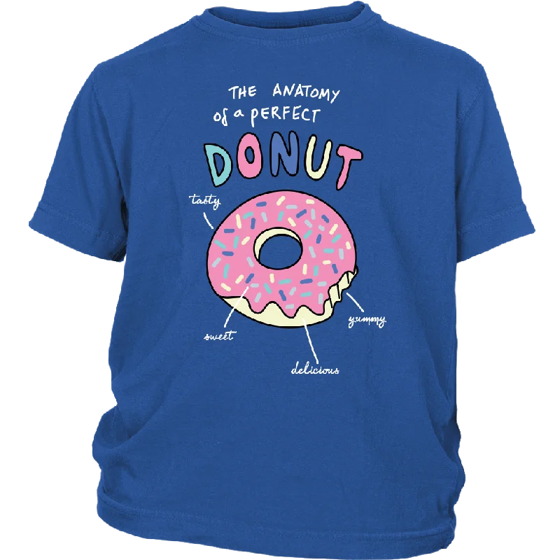 teal v-neck t-shirts trendy -The ANATOMY of a DONUT Child/Youth T-Shirt