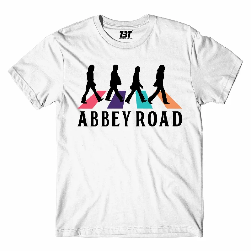 bold purple t-shirts rich -The Beatles T shirt - Abbey Road